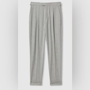 Reiss Gray and Cream Tailored Trousers